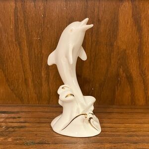 LENOX HAND CRAFTED FINE CHINA DOLPHIN WITH 24K GOLD DETAILS